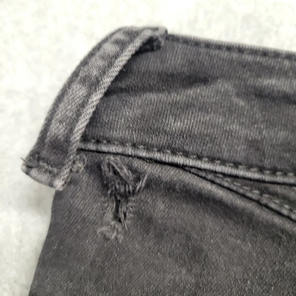 We The Free Free People Black Slim Straight Yoke Front Jeans Size 27